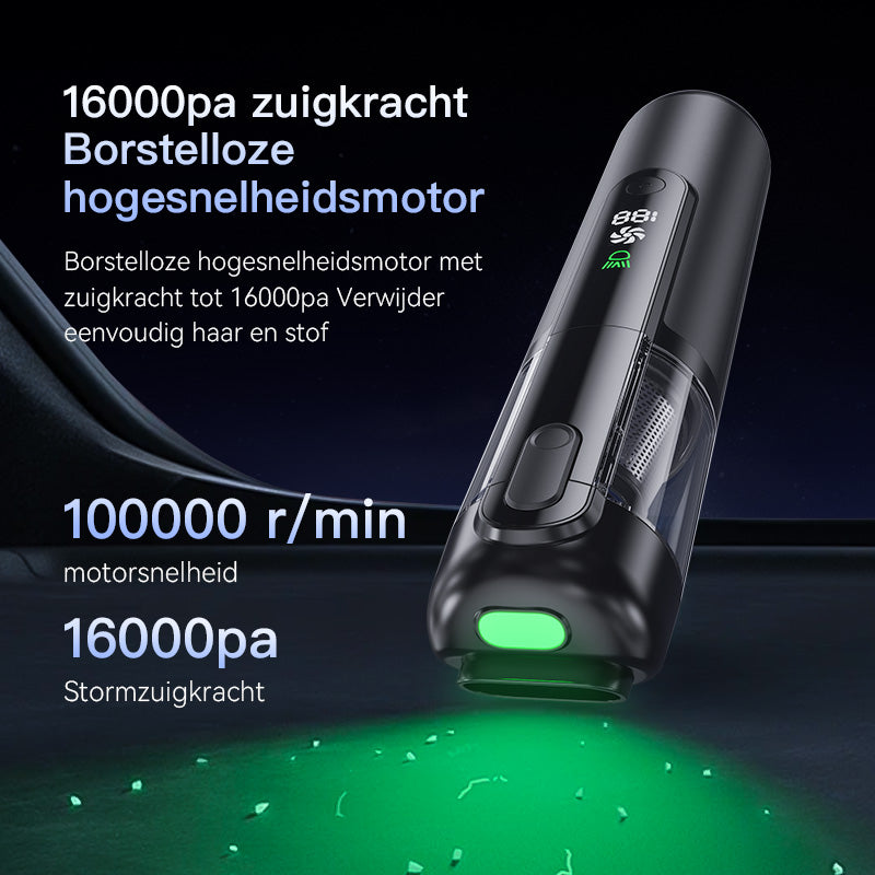 EasyWox Q808 kabelloser Autostaubsauger – 16.500 Pa – grau