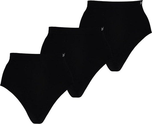 Bamboo Slip High Waist | Schwarz | 3er-Pack | Größe S | Damenunterwäsche | Damenslips | Damenunterwäsche Erwachsene | Boxershorts Damen | Bambus | Bambusunterwäsche Damen | Bambus | Apollo