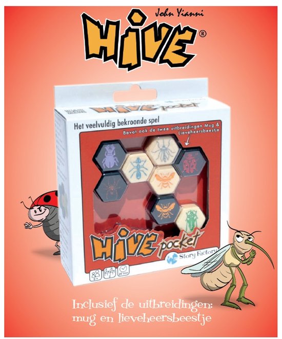 Hive-Reisespiel im Taschenformat – inkl. Erweiterungen „Mücke“ und „Marienkäfer“