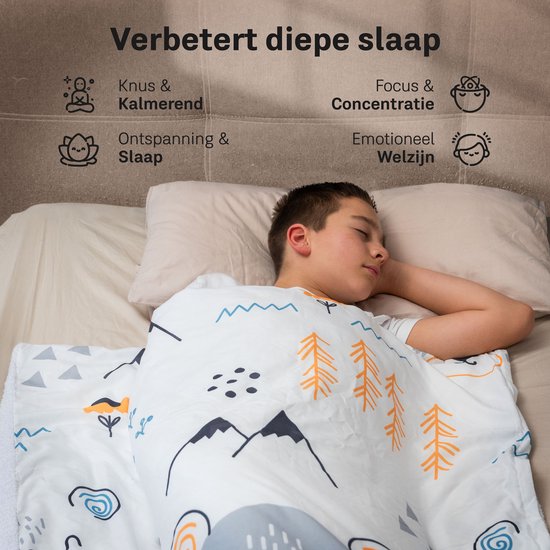 CozySense® Beschwerungsdecke Kind 2,4 kg - Beschwerungsdecke - Beschwerungsdecke mit GLASS-Flow® Druckverteilung - waschbarer Bezug - hypoallergen - für Jungen