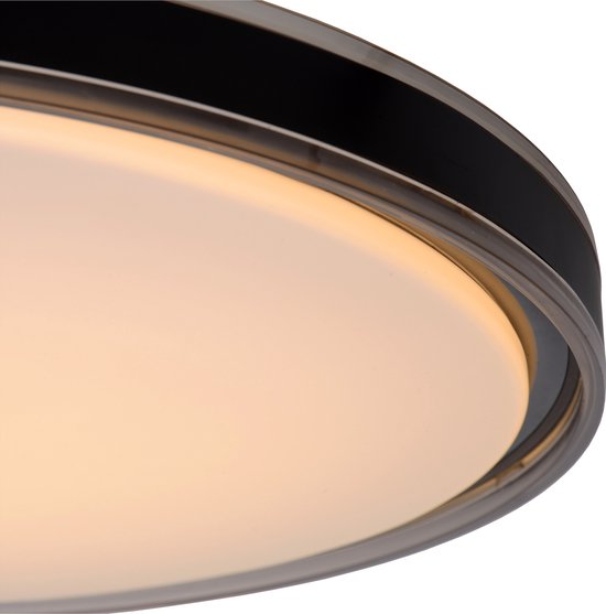 Lucide SILAS – Deckenleuchte – Ø 48,5 cm – dimmbare LED – 1x36 W, 2700 K – 3-Stufen-Dimmung – Rauchglas