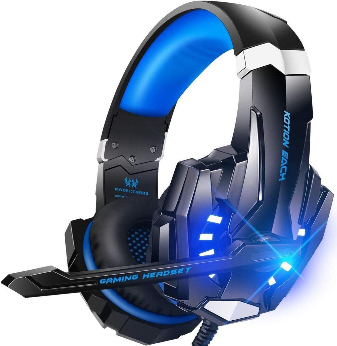KOTION EACH G9000 - Gaming Headset - PC - Schwarz/Blau