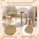 Coast Kindertisch mit 2 Stühlen – Natur – 60 x 60 x 43,5 cm