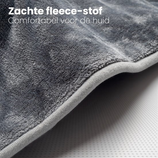 Auronic - Heizkissen - 3 Wärmestufen - Überhitzungsschutz - Waschbar - Grau