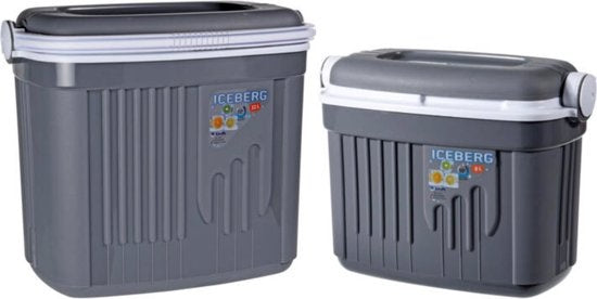 Home, Styling Koelbox Iceberg set van 2 - 8L + 32L - Donkergrijs