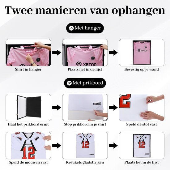 Bayt Bilderrahmen - Bilderrahmen - Einrahmung Fußballtrikot - Tiefer Rahmen - 60x80cm - 3D Box Frame - Schwarz