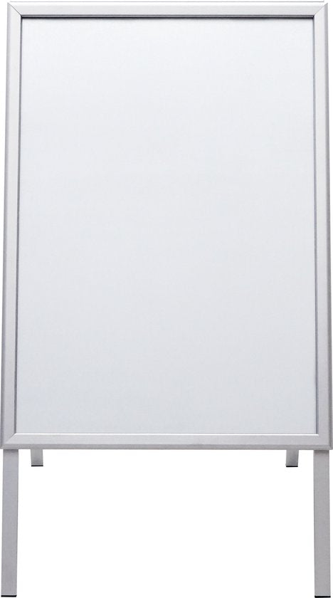 Europel-Standschild – Klickrahmen im B1-Format – 70,7 x 100 cm – 32 mm Rahmen – Beidseitige Präsentation – Wasserfest – Einfach zu verstauen