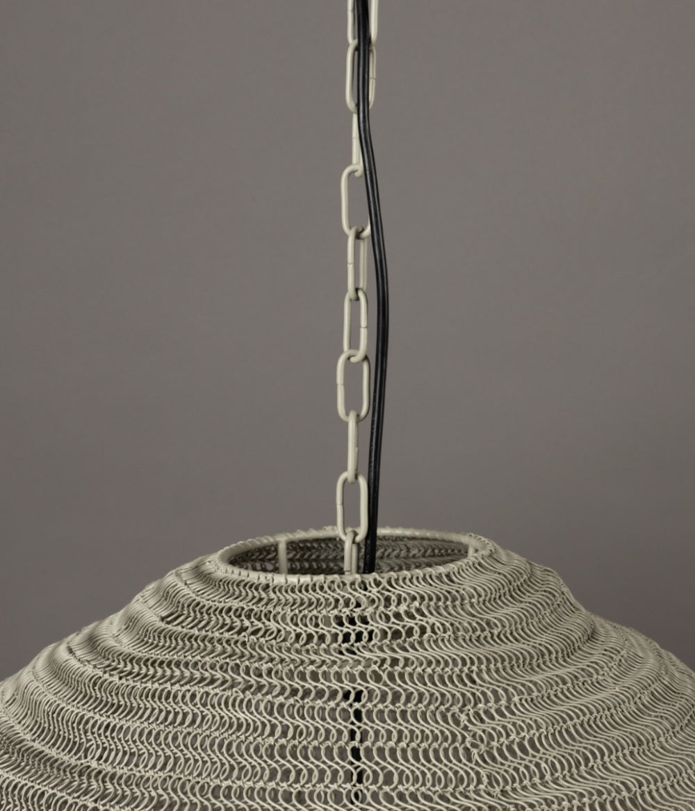 Dutchbone Meezan Pendelleuchte M - Ø 30 cm - Vintage-Stil - Grau