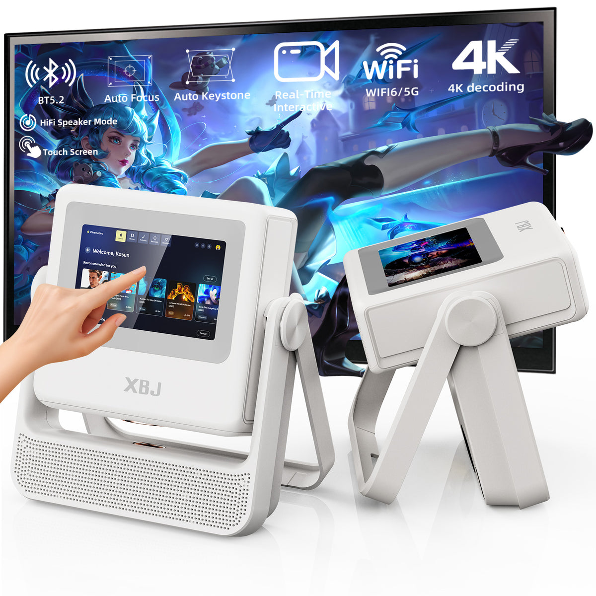 XBJ-Outdoor-Projektor mit Touch-Tablet – 300-Zoll-Riesenbildschirm für das Heimkino