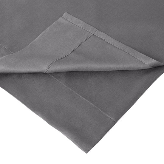 Home by TEMPUR - Topper Spannbetttuch - 180 x 200 x 9 cm - Anthrazit & Bambusfasern - Seidenweich & reizarm - Schlafzimmer & Komfort - Trocknerfest und knitterfrei