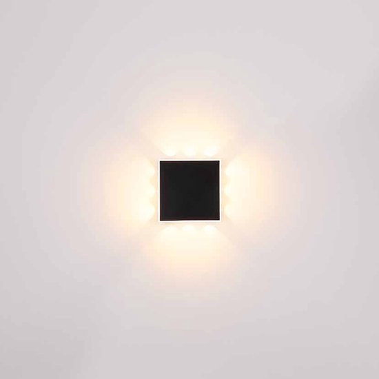 Globo - Wandleuchte - Saidy - schwarz - Metall - LED - 78408-12