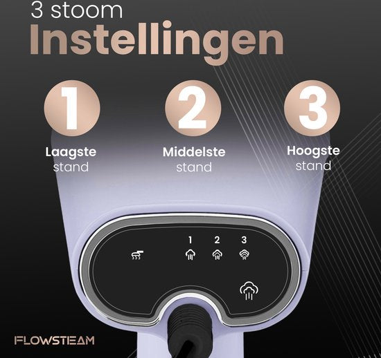 FLOWSTEAM® Luxury Clothes Steamer - Hand Steamer - Steamer Clothes - Lavender Edition