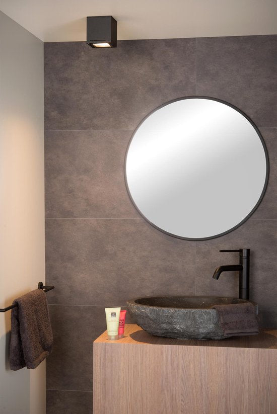 Lucide AVEN – Deckenstrahler (Deckenleuchte) für das Badezimmer – 1xGU10 – IP65 – Schwarz