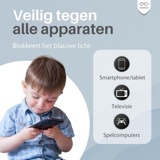 LC Eyewear Computerbrille für Kinder - Blaulichtbrille - Displaybrille - Unisex - Schwarz