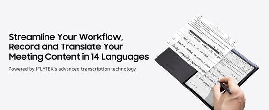 iFLYTEK – AINOTE 2 – Smart-E-Ink-Tablet 10,65" – Ultradünnes digitales Notizbuch für Berufstätige – KI-Transkription – Übersetzung & Sitzungszusammenfassung – <20 ms Schreibverzögerung – 7 Tage Akkulaufzeit