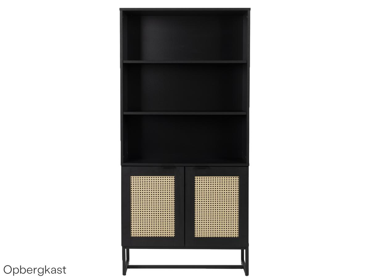 White Label Living Guiji Schrank – TV-Möbel – Mattweiß – 120 x 40 x 50 cm