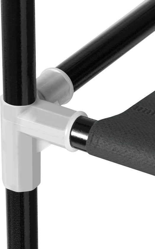 Schuhschrank / Schuhregal M - 9 Ebenen - Stoff - Schwarz - Inkl. Seitentaschen