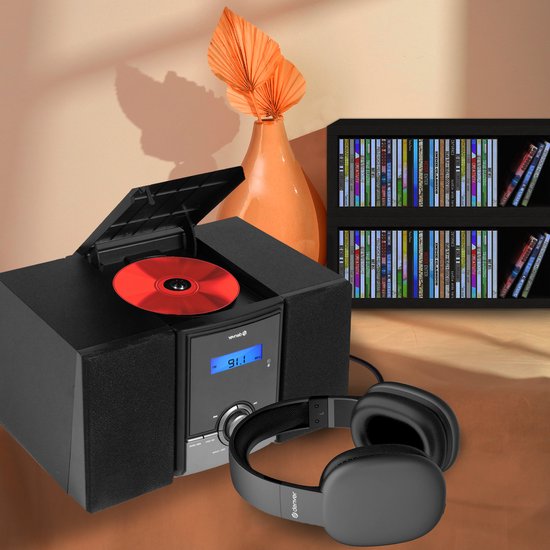 Denver - MDA285 - DAB-Radio - CD-Spieler - Bluetooth - 60 Voreinstellungen - DAB /FM / AUX - Schwarz