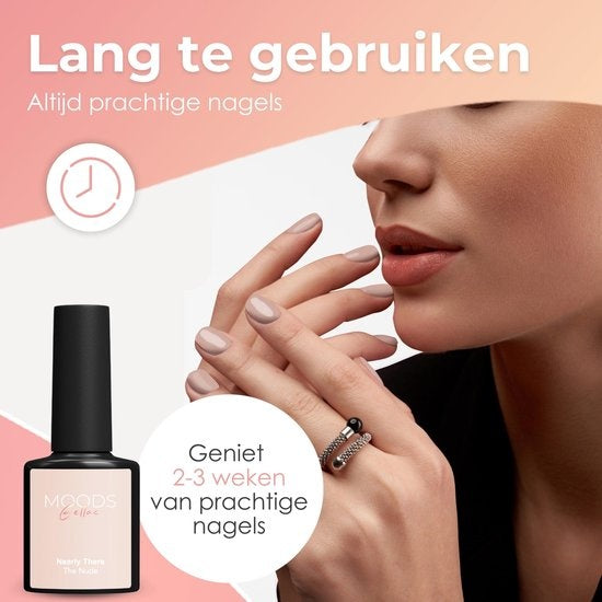 Moods Gellac 6-teiliges Set - Gel-Nagellack - 8ML - The Nude Edition - Gellac - Nägel - Gel Polish Starter Pack - Nude Farben