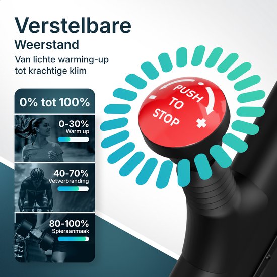 Flowsense Hometrainer Velair One - Fitness Bike - Hometrainer mit magnetischem Widerstand - Hometrainer Spinning Bike - 3KG Schwungrad - inkl. Tablet-Halterung