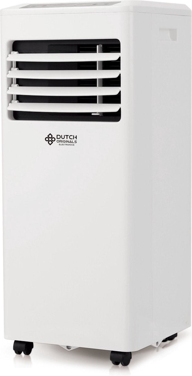 Dutch Orginials - Smart Air Conditioner - 7000 BTU - Klimaanlage auf Rädern - 3 Funktionen - Kühler, Entfeuchter, Ventilator - Für Haus und Büro -25 - 30 m3 - Inkl.