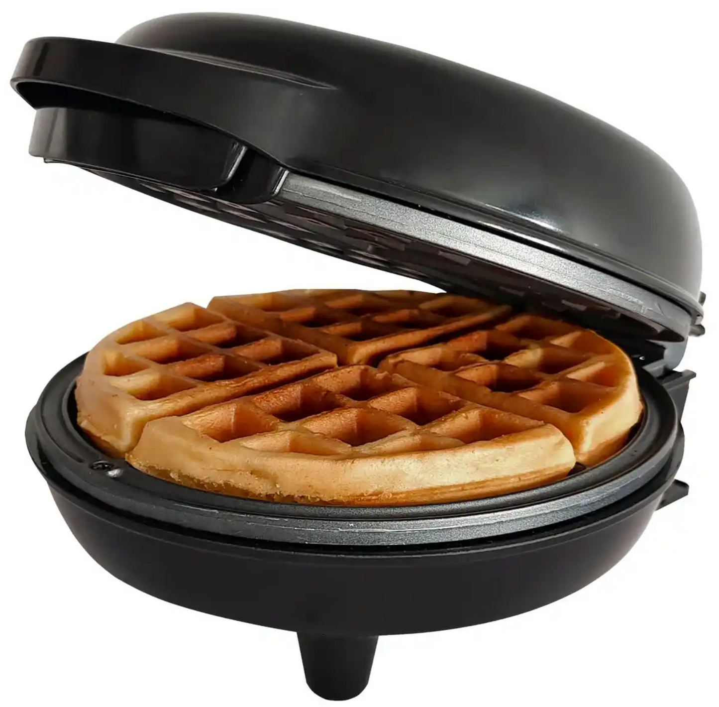 Bestron Waffeleisen AWM6Z – Brüsseler Waffeln – Ø 11 cm, Antihaftbeschichtung – 750 W