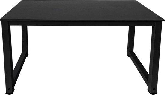 Schreibtisch Computertisch - Küchentisch - Metall Holz - 120 cm x 60 cm - schwarz