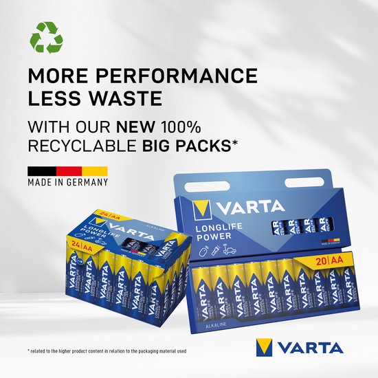 Varta Longlife Power AA, 24 Stück