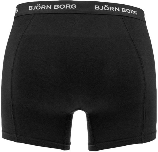 Björn Borg Cotton Stretch Boxershorts - Größe S - Herren Boxershorts mit normaler Länge (3er-Pack) - mehrfarbig