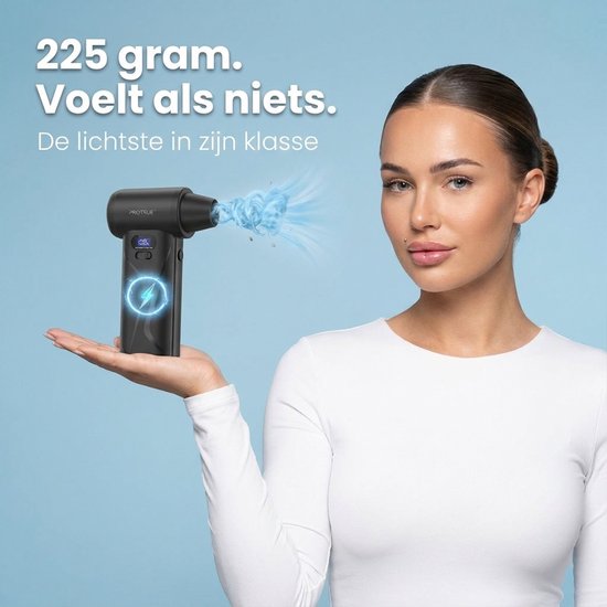 ProTrue® Air Duster 110.000 U/min – 4 Stufen – Kabelloser Staubreiniger – Druckluft für den Computer – Turbo-Lüfter mit Druckluft – Akku-Luftgebläse