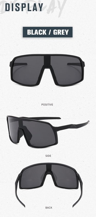 GarpexÂ¬Ã† Radsportbrille - Sportbrille - Polaroid Sonnenbrille - Sonnenbrille - Rennrad - Mountainbike - Motorrad - Schwarzer Rahmen, rote Gläser