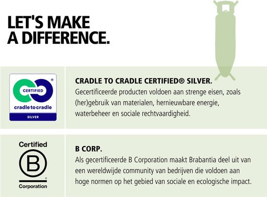 Brabantia Steam Control Bügeltisch C - mit Dampfeinheitsträger - 124 x 45 cm