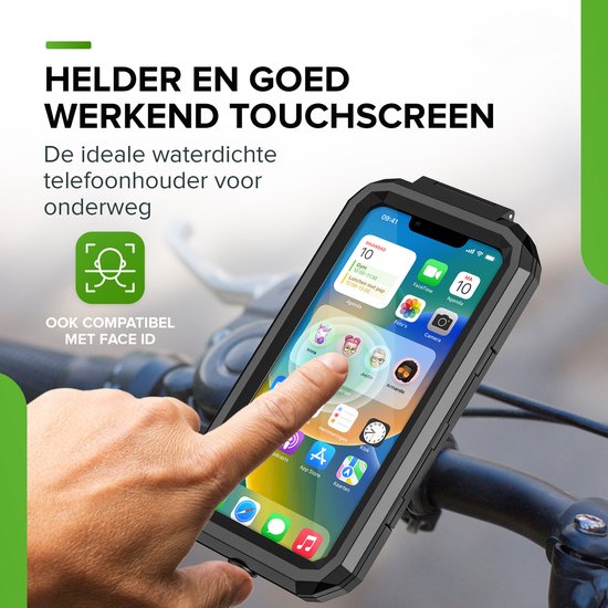 iSetchi Handyhalterung Fahrrad - Wasserdicht - Anti-Schock - schwarz