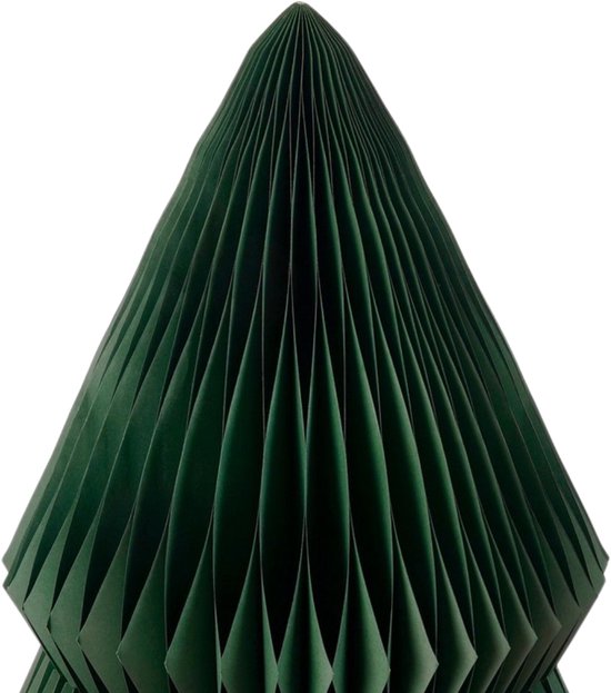 Mica Decorations Papier-Weihnachtsbaum – Zusammenklappbarer künstlicher Weihnachtsbaum – H 212 x Ø 120 cm – Weihnachtsdekoration – FSC Mix – Grün