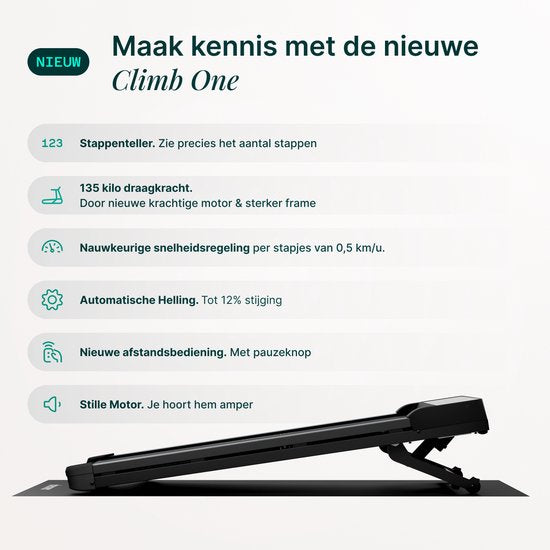 Dreaver Climb – 2-in-1-Laufband, zusammenklappbar, 6 km/h – inklusive App und Zubehör – Laufband – Treadmill – Walking-Band – Walking Pad – für zu Hause