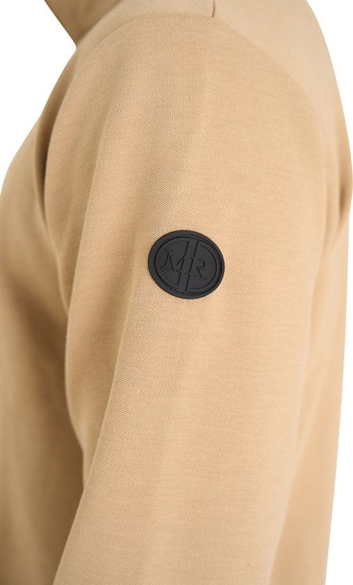 Mario Russo Pique Langarmshirt - Pullover Männer - Rollkragenpullover Männer - XL - Beige