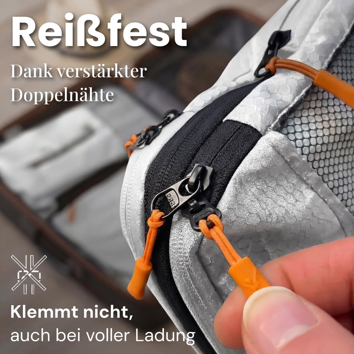 LOONARA Travel Kompressions-Packwürfel, 3er-Set – Koffer-Organizer – Kompression – recyceltes Material