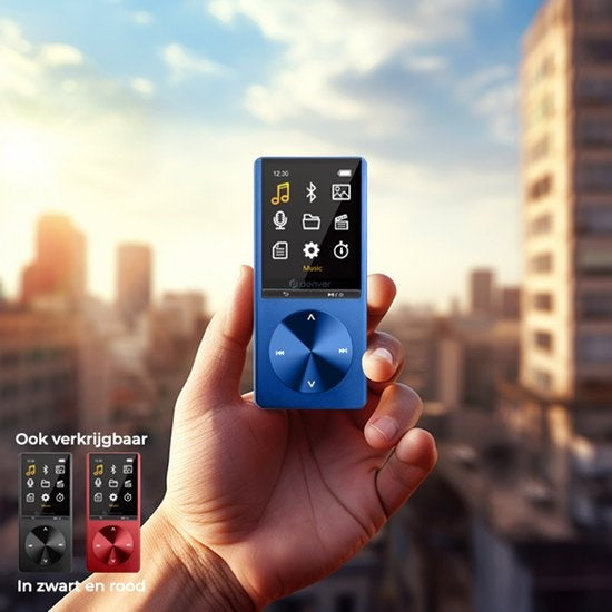 Denver - MP1820 - MP3-/MP4 Player - 128GB - Bluetooth - inkl. Ohrhörer & Sprachaufzeichnung - Blau