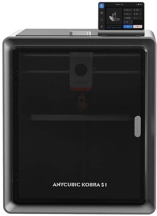 Anycubic Kobra S1 Combo 3D-Drucker – CoreXY-System – Automatische Bettnivellierung – Druckgeschwindigkeit 600 mm/s – Mehrfarben-Filamentsystem – Flexibles PEI-Druckbett – WLAN- und App-Steuerung – Sofort druckbereit