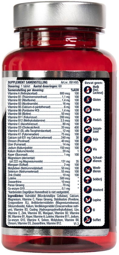 Lucovitaal Multi A-Z 65+ 60 Tabletten