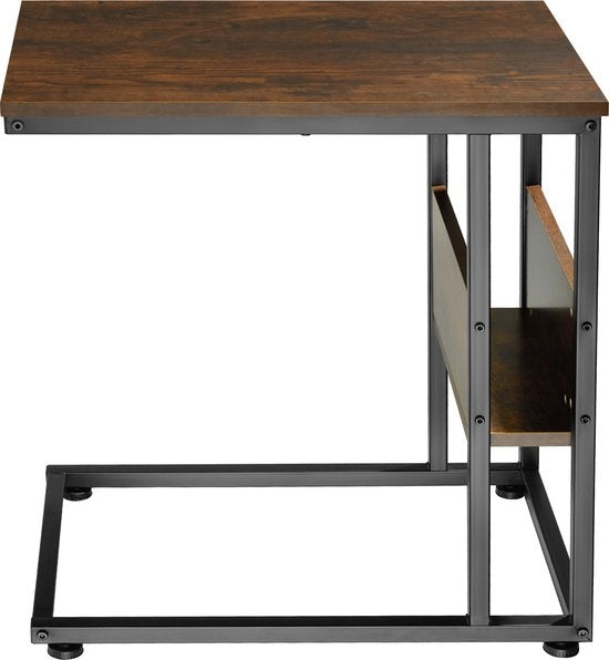tectake - Beistelltisch Wigan Industrie dunkel- Abmessung 55 x 36,5 x 60 cm - 404277
