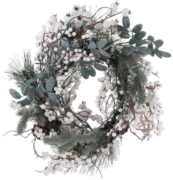 House of Seasons Hardy Weihnachtskranz – Ø 40 cm – Grün