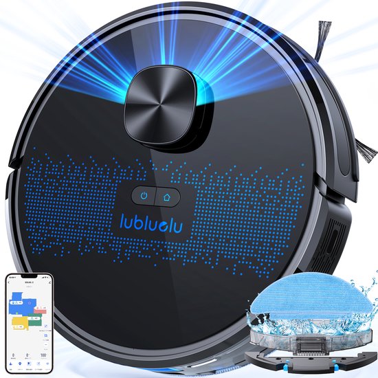 Lubluelu SL60D Roboterstaubsauger mit LDS9.0 LiDAR – 4000 Pa Saugkraft – 2-in-1-Staubsauger & Wischfunktion – App & Sprachsteuerung