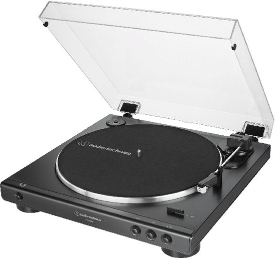 Audio-Technica AT-LP60XUSB Plattenspieler mit Riemenantrieb, grau, metallic