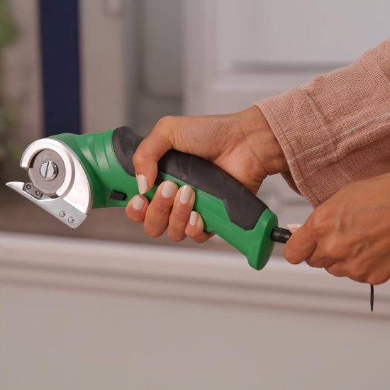 Hammersmith SharpSpin – Kabelloser Universalschneider – Elektrische Schere – Kartonschneider – Rollmesser – Akku-Schere – Schneidet Leder, PVC, Teppich, Karton und mehr