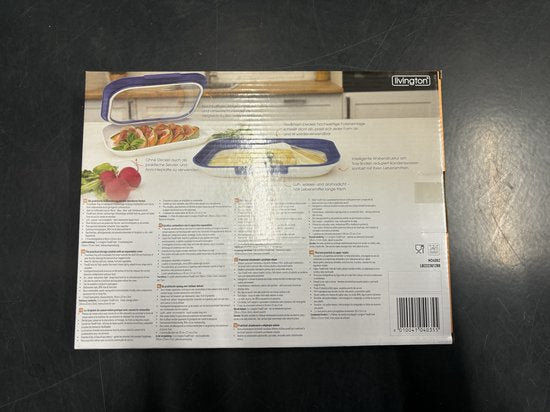 Livington Flex & Fresh Frischhalteplatten, 2er-Set – mehr Platz dank ausklappbarem Deckel – spülmaschinenfest – Klickverschluss und Dichtungsring – stapelbar – hält Lebensmittel lange frisch