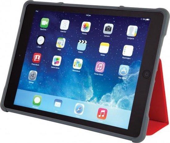 STM dux 20,1 cm (7,9'') Flip case Grau, Rot, Transparent