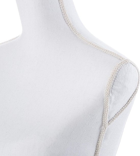 tectake - Schaufensterpuppe - Damen-Büsten-Torso - weiß - höhenverstellbar - 402566