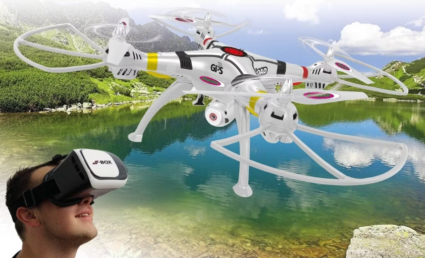 Jamara Payload GPS VR Drohne - 720p HD Kamera - 62x62x18,8 cm - Weiß