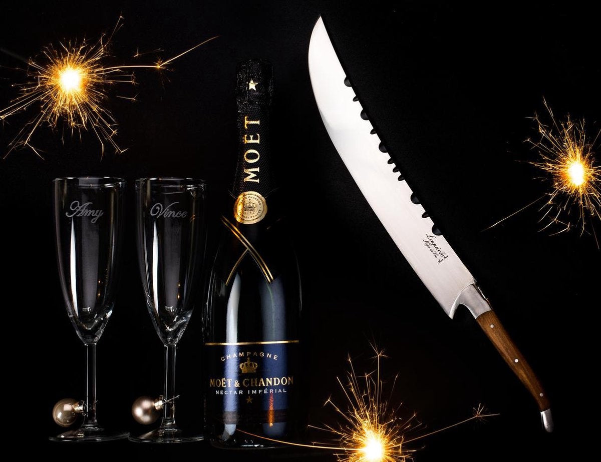 Laguiole Style de Vie Champagnersäbel - in Geschenkbox - Palisanderholz
